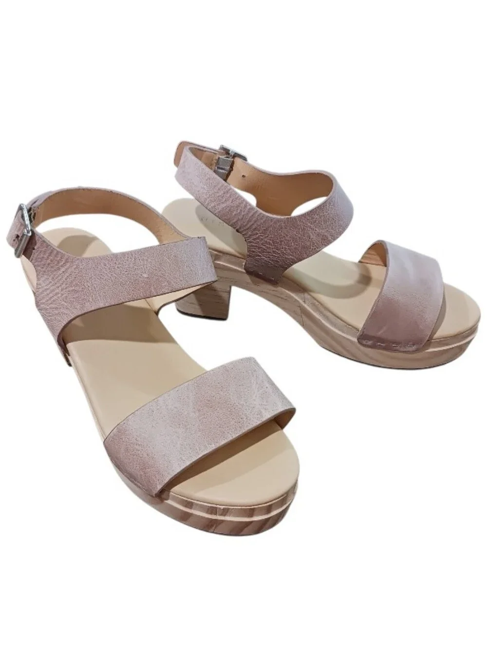 Nisolo All Day Wooden Clog Heeled Sandal Open Toe